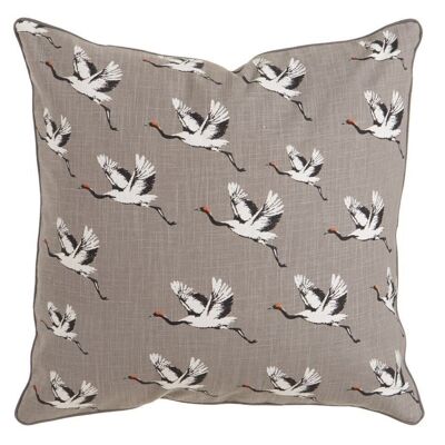 GRAY CUSHION 100% COTTON DECORATION TS601750