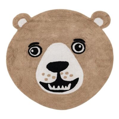 TAPIS POUR ENFANTS EN COTON OURS MARRON TS608552