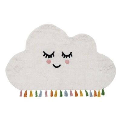 ALFOMBRA NUBE BLANCO ALGODÓN INFANTIL TS608560