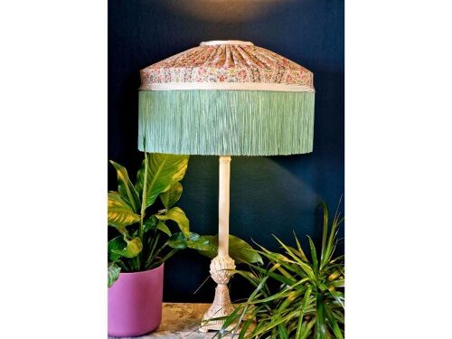 16 inch Tiffany style Fabric lampshade. hand crafted.