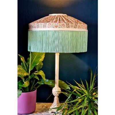 16 inch Tiffany style Fabric lampshade. hand crafted.