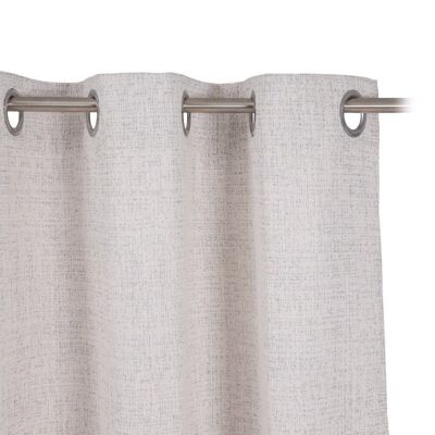 BEIGE-SILVER COTTON - POLYESTER CURTAIN TS606675