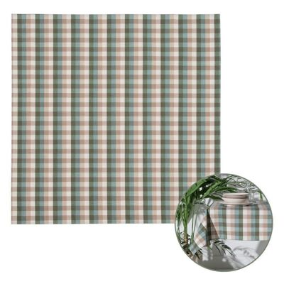 GREEN CHECKED RESIN TABLECLOTH TS606687