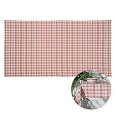 RESIN CHECKED TABLECLOTH PINK DECORATION TS606692