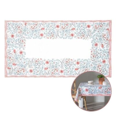 BLUE FLOWERS RESIN TABLECLOTH TS606695