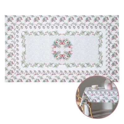 NAPPE RÉSINE DÉCORATION FLEURS ROUGES TS606698