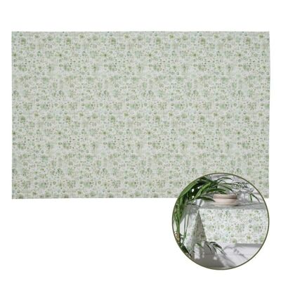 TOVAGLIA IN RESINA DECORAZIONE FIORI VERDE TS606700