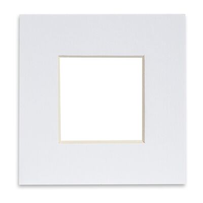 Nicola Spring Supporto per foto per cornice da 8 x 8" | Formato foto 4 x 4" - Bianco