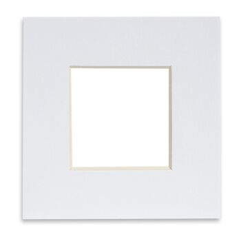 Nicola Spring Support photo pour cadre 8 x 8" | Taille photo 4 x 4" - Blanc 1