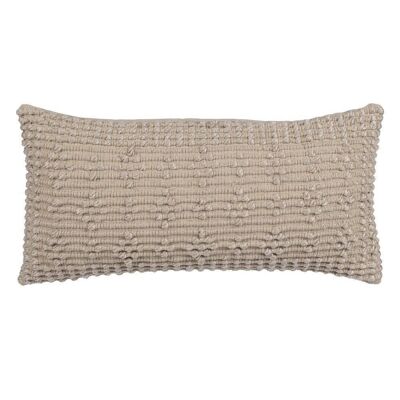 BEIGE DECORATED COTTON CUSHION TS608973