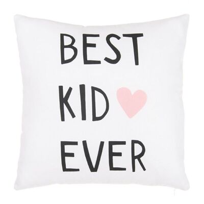 COUSSIN "KID" TEXTILE COTON BLANC/MAISON TS602378