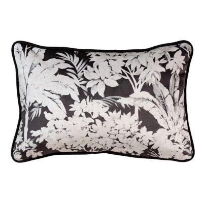 COUSSIN IMPRIMÉ VELOURS NOIR TS607072