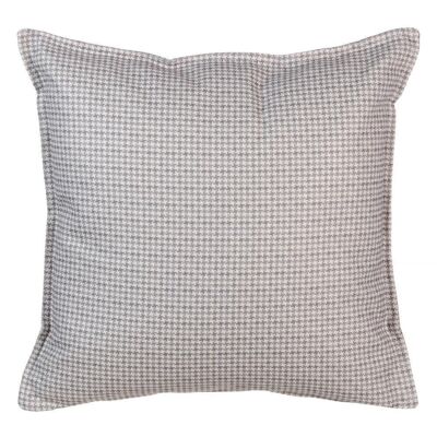 LIGHT GRAY HOUNDSTOOTH CUSHION TS607077