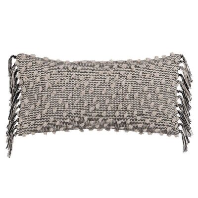 BEIGE-BLACK COTTON DECORATION CUSHION TS608979