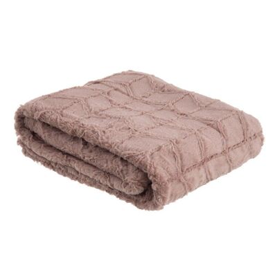 HAIR BLANKET, MAUVE POLYESTER TEXTILE/HOME TS603448
