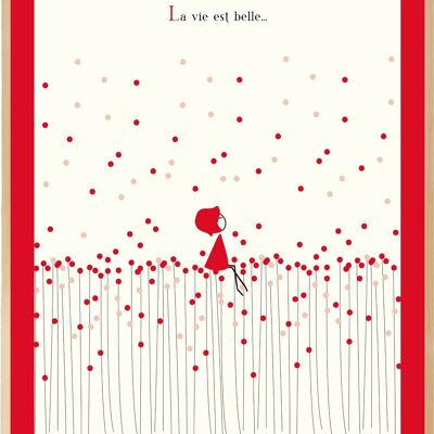 Poster NINA 30x40 cm "La vita è bella"