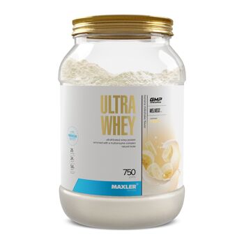 Maxler Ultra Whey Protein Powder, Banana Milkshake, 750g, shake protéiné 1