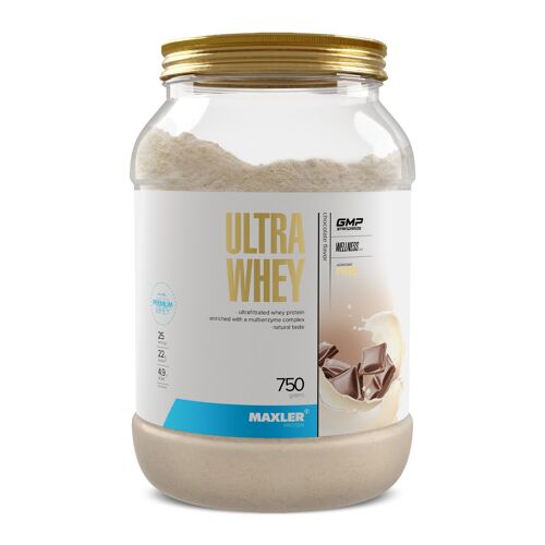Maxler Ultra Whey Protein Pulver, Schokolade, 750g, Eiweiß Shake