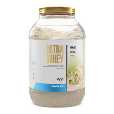 Maxler Ultra Whey Protein Powder, Pistachio & White Chocolate, 1500g, protein shake