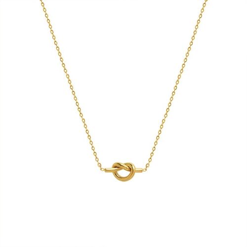 Knot necklace in gold