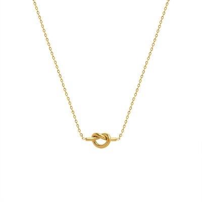 Knot necklace in gold