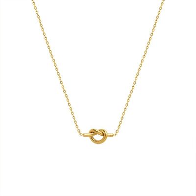 Knot necklace in gold