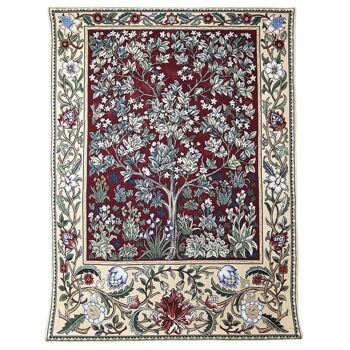 William Morris Tree of Life Red - Tenture murale en 3 tailles 2