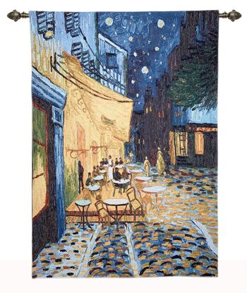 Terrasse de café Van Gogh - Tenture murale 100cm x 138cm (70 tiges) 1