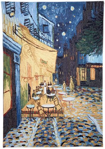 Terrasse de café Van Gogh - Tenture murale 100cm x 138cm (70 tiges) 2