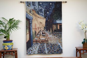 Terrasse de café Van Gogh - Tenture murale 100cm x 138cm (70 tiges) 3