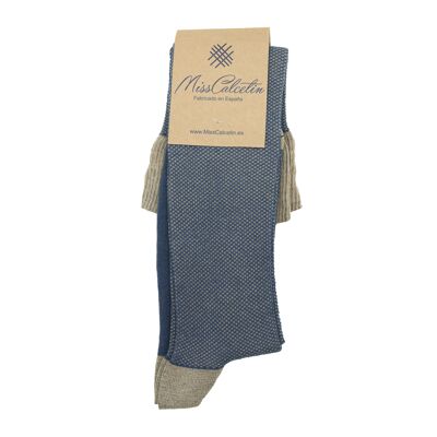 MissNidnight-Camel Partridge Eye High Cane Sock