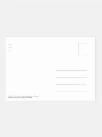 Carte postale 'câlins en papier' 2