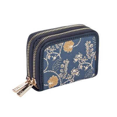 Jane Austen Blue - Double Zip Purse