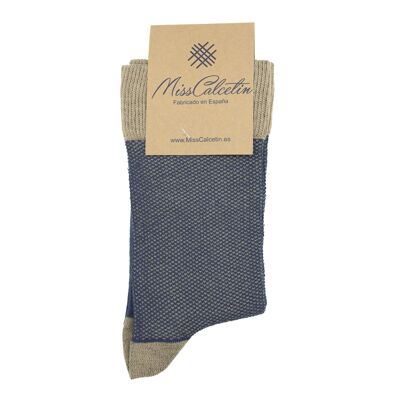 MissNidnight-Camel Partridge Eye Low Cane Sock