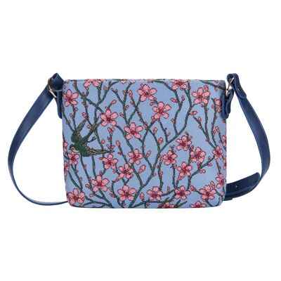 Flor de almendro y golondrina con licencia de V&A - Bolso bandolera