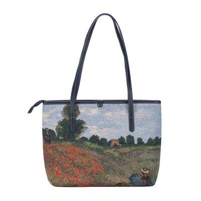 Campo de amapolas de Claude Monet - Bolso universitario