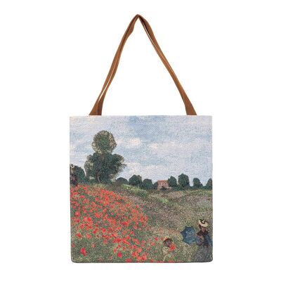 Monet Poppy Field - Gusset Bag