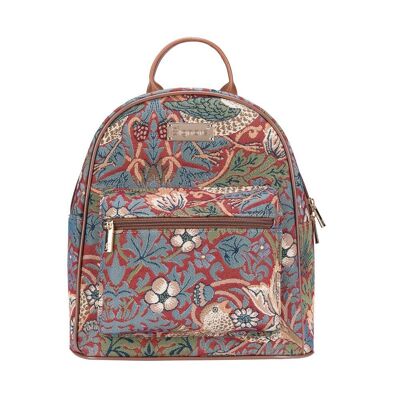 William Morris Strawberry Thief Rojo - Mochila