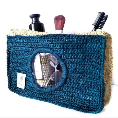 Pochette YACHTING Ronde en raphia M