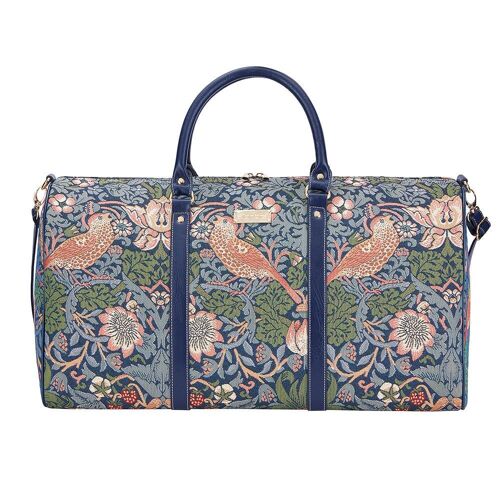 William Morris Strawberry Thief Blue - Big Holdall Bag