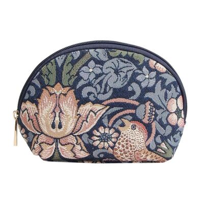 William Morris Strawberry Thief Blue - Trousse per cosmetici