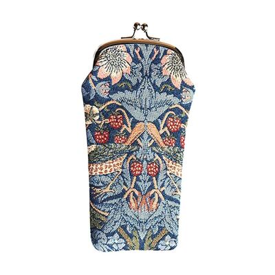 William Morris Strawberry Thief Blue - Glasses Pouch