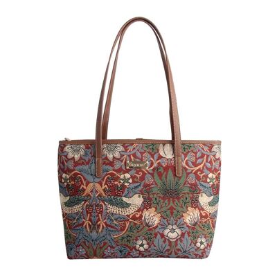 William Morris Strawberry Thief Red - College Bag