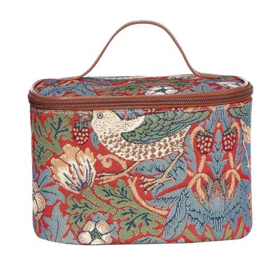 William Morris Strawberry Thief Red - Toiletry Bag