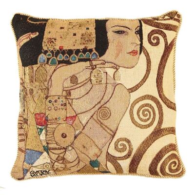 Gustav Klimt Árbol de la vida Lady - Funda de cojín Art 45cm*45cm