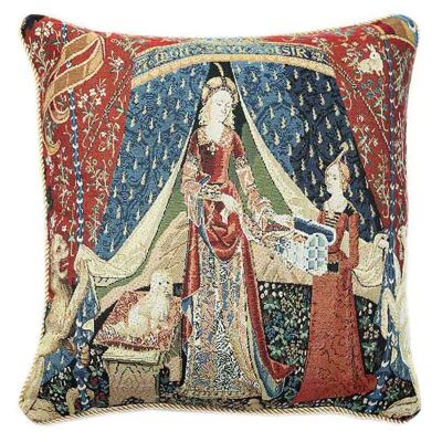 Lady and Unicorn A Mon Seul Desir - Fodera per cuscino Art 45cm*45cm