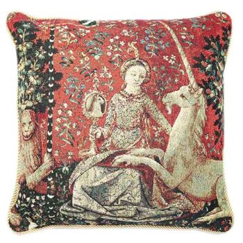 Lady and Unicorn Sense of Sight - Housse de Coussin Art 45cm*45cm 1