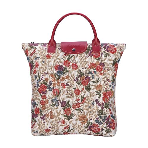 V&A Licensed Flower Meadow - Foldaway Bag
