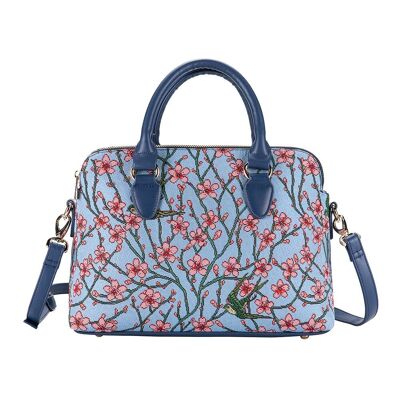 V&A-lizenzierte Mandelblüte und Schwalbe – Tasche mit drei Fächern