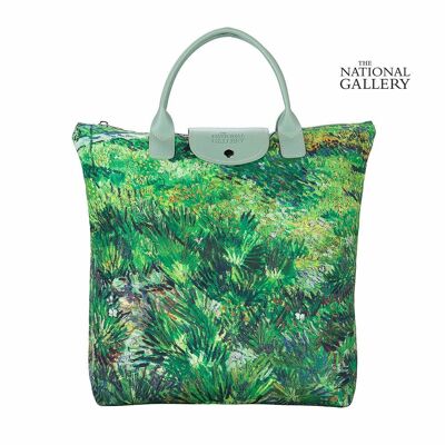 Van Gogh Long Grass with Butterflies - Bolsa plegable de arte